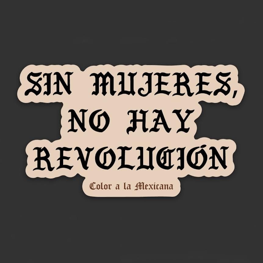 Sticker 'Sin Mujeres'