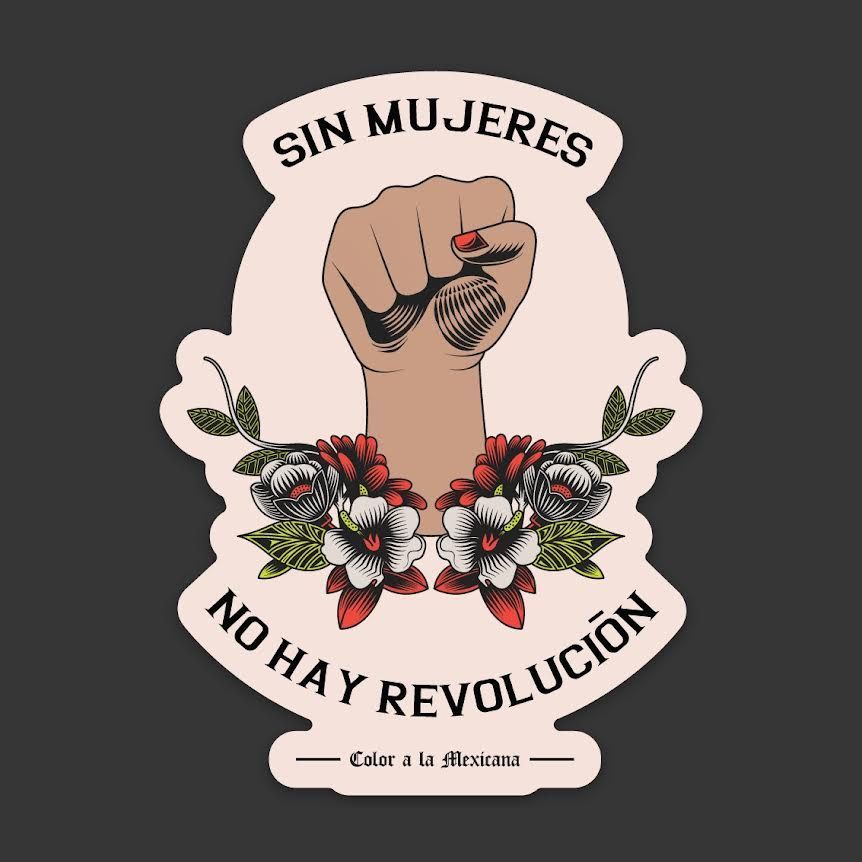 Sticker 'Sin Mujeres'