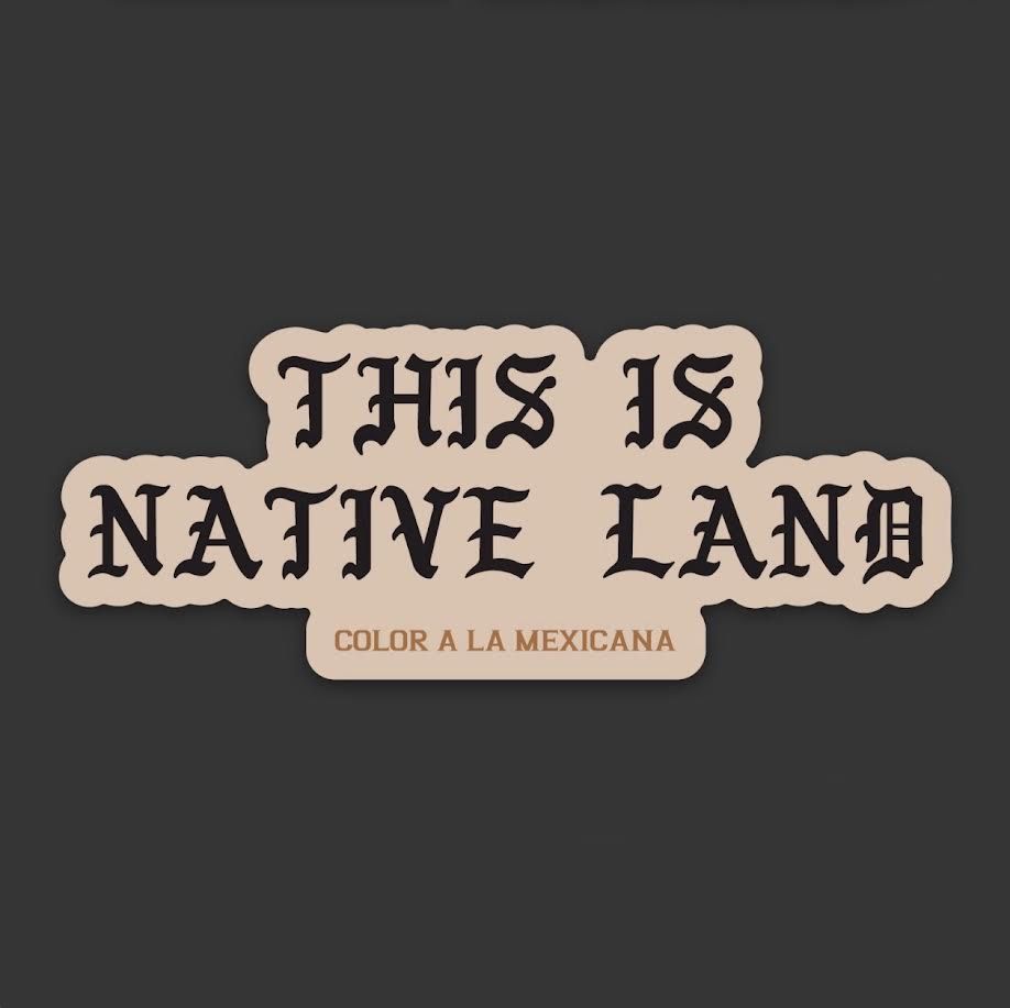 'Land' Sticker