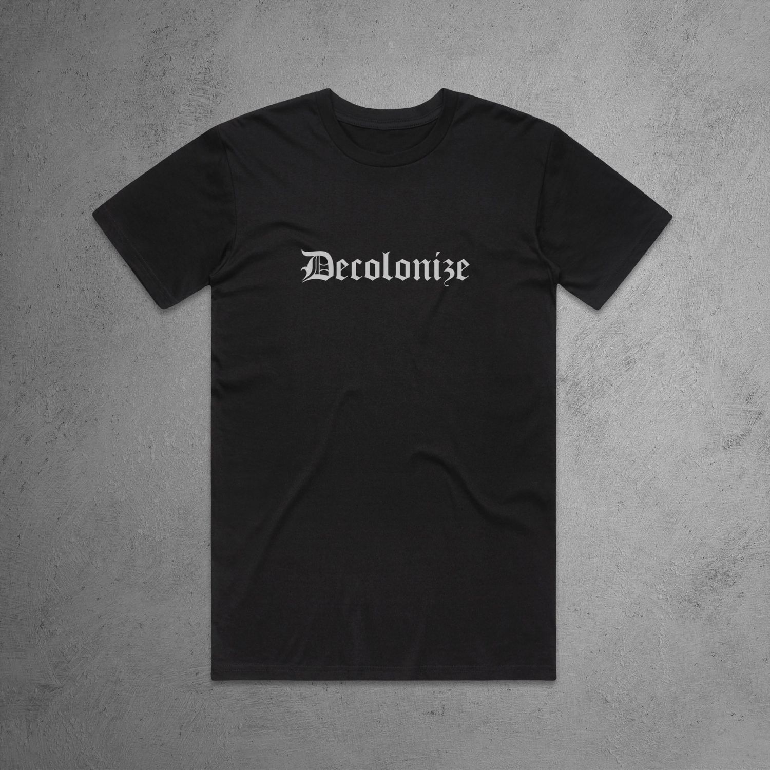 Unisex 'Decolonize- Black', Size: XL