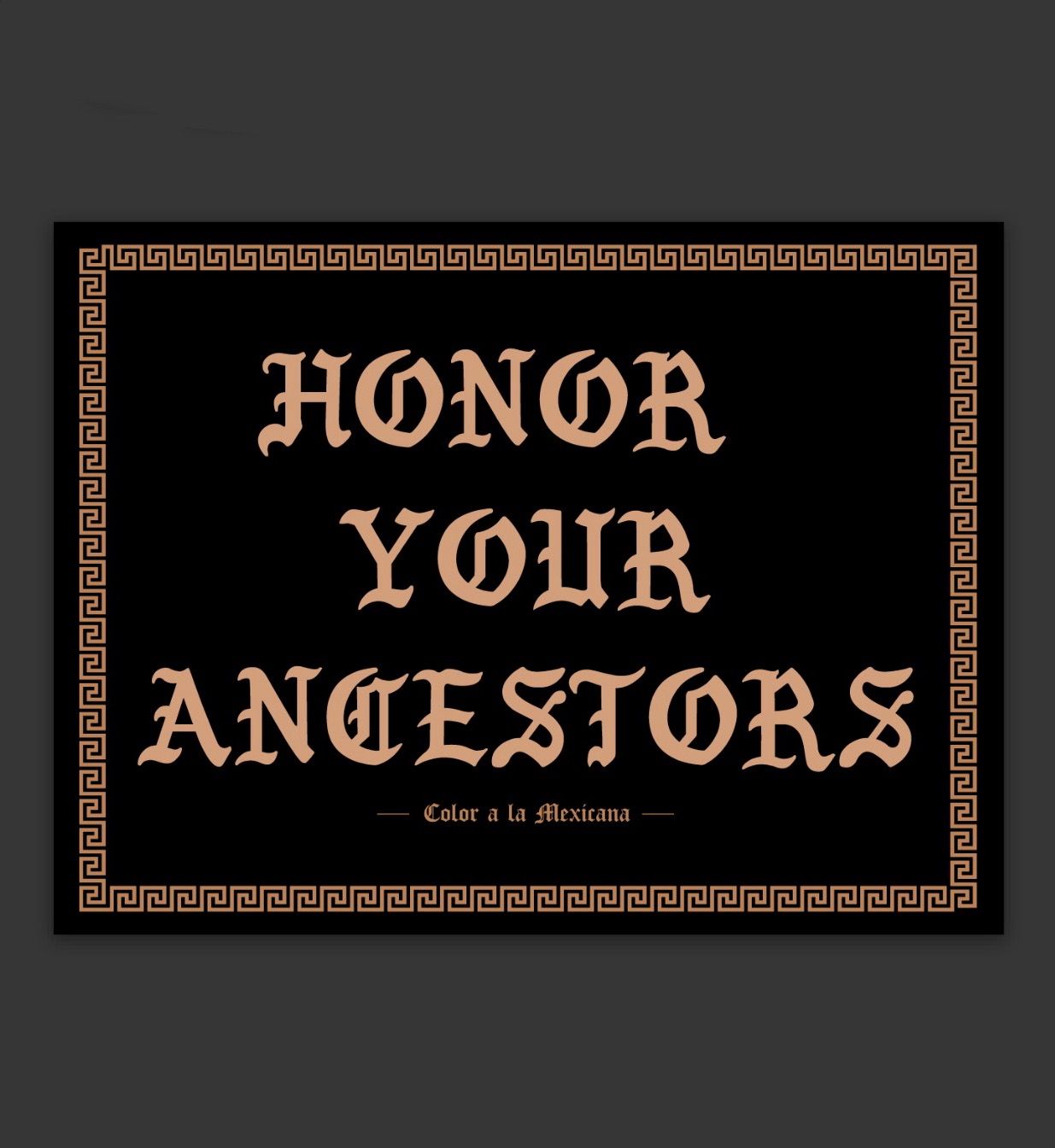 Sticker 'Honor Your Ancestors'