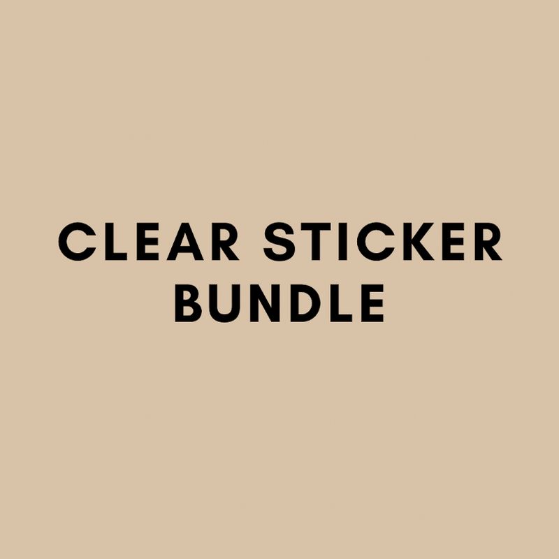 Clear Sticker Bundle