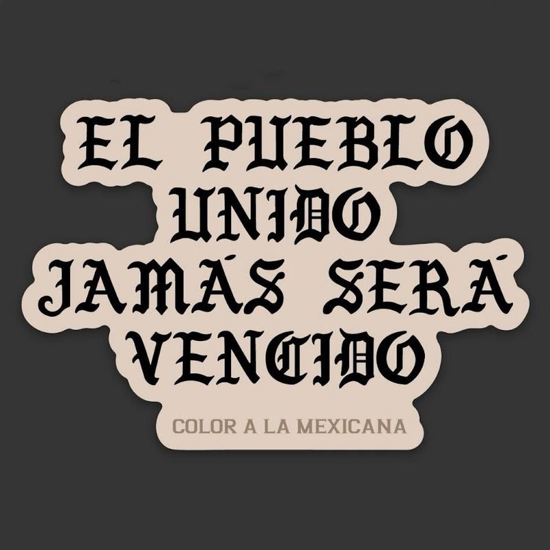 'El Pueblo unido' Sticker
