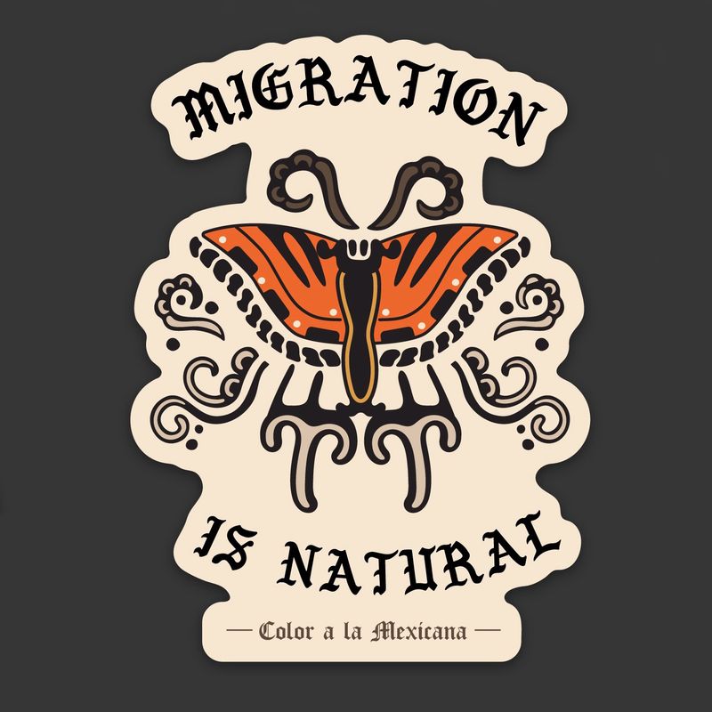 Sticker 'Migration is Natural'