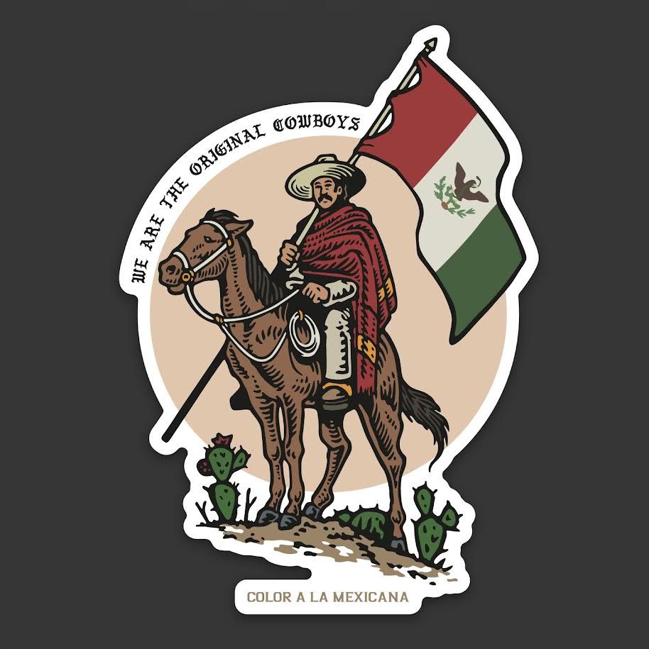 'Vaqueros: The original cowboys' Sticker