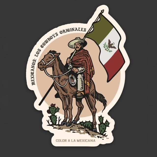 'Vaqueros: The original cowboys' Sticker