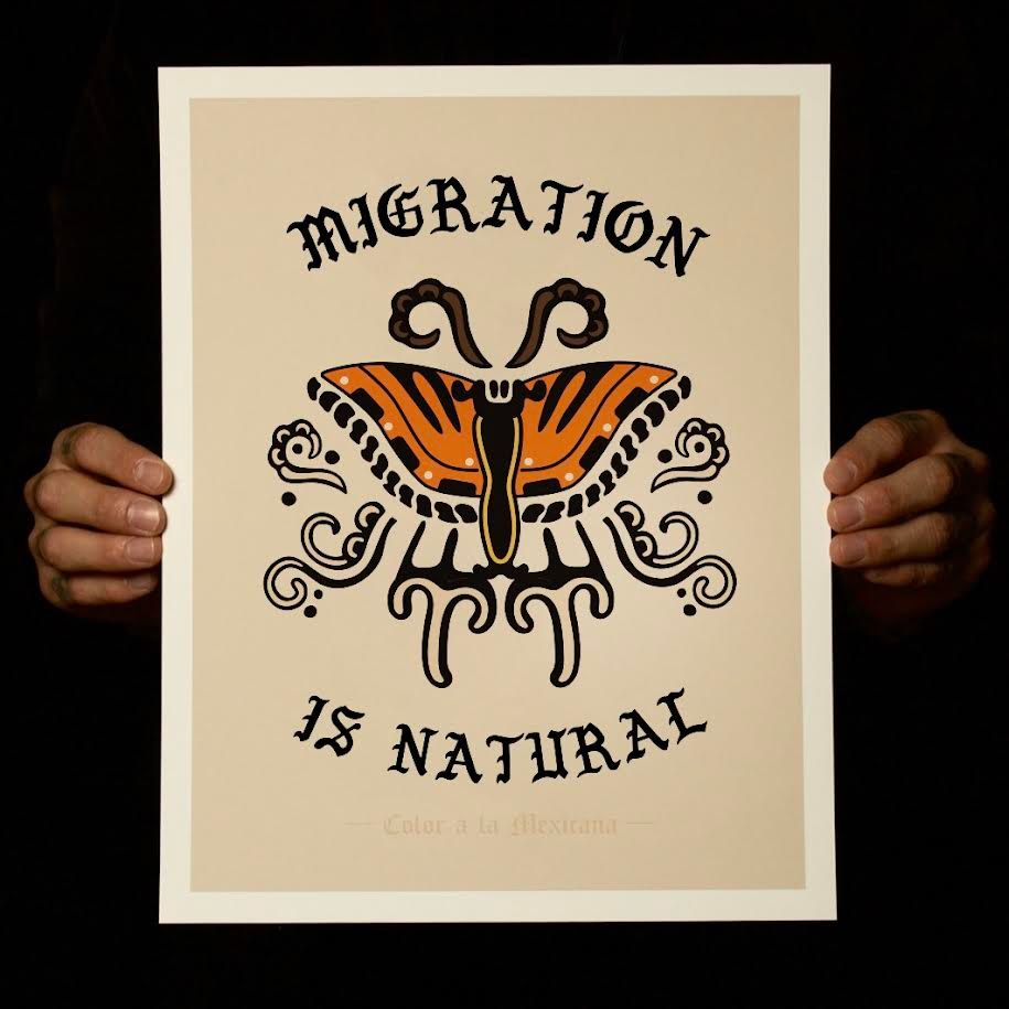 'Migration is Natural' Print