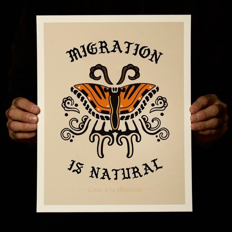 'Migration is Natural' Print