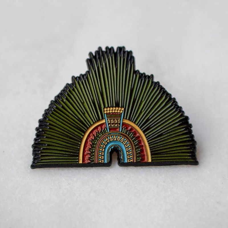 'Penacho de Moctezuma ' Pin (Series No. 8)