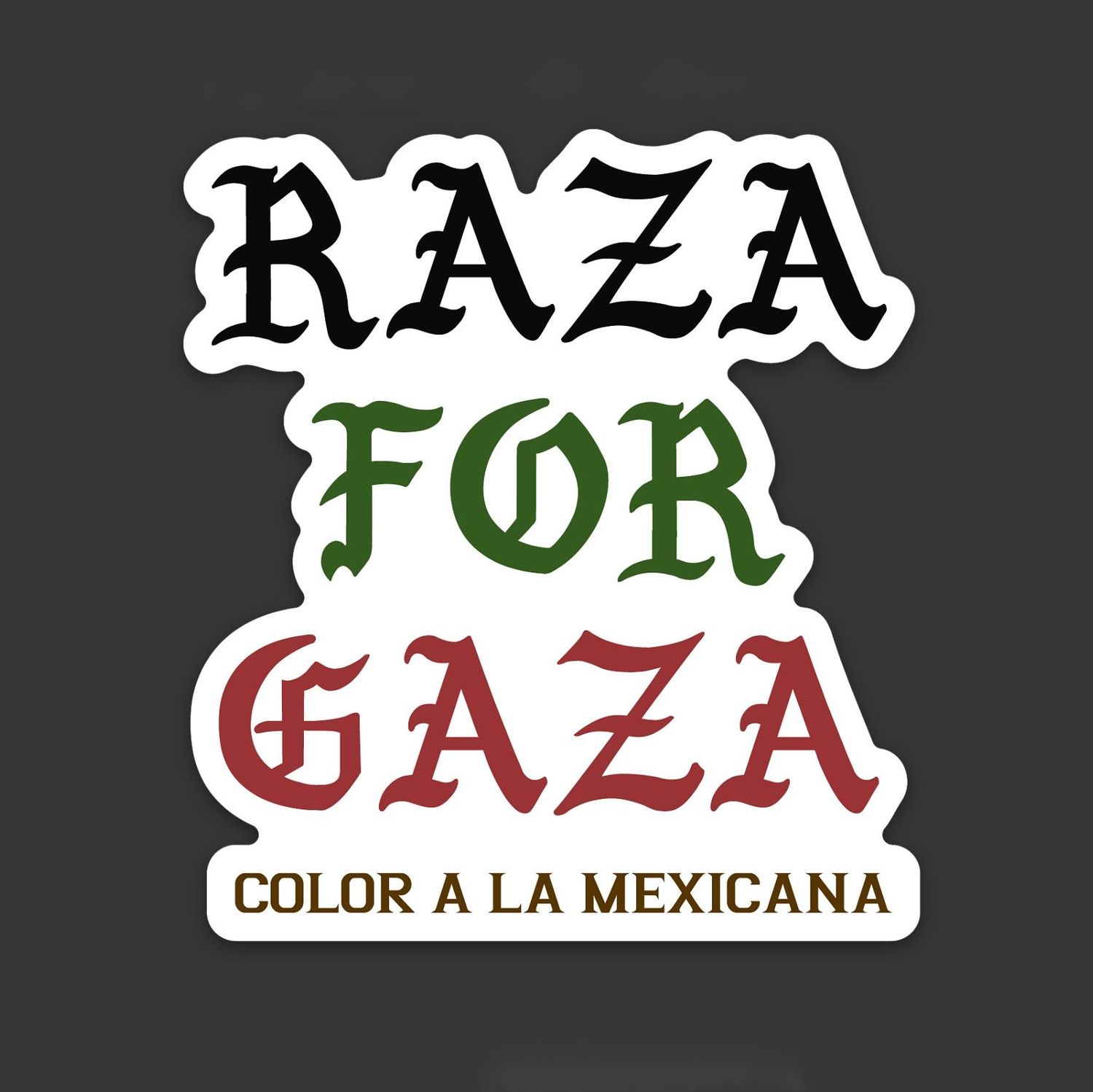 Sticker 'Desde el rio', Select: Raza for Gaza