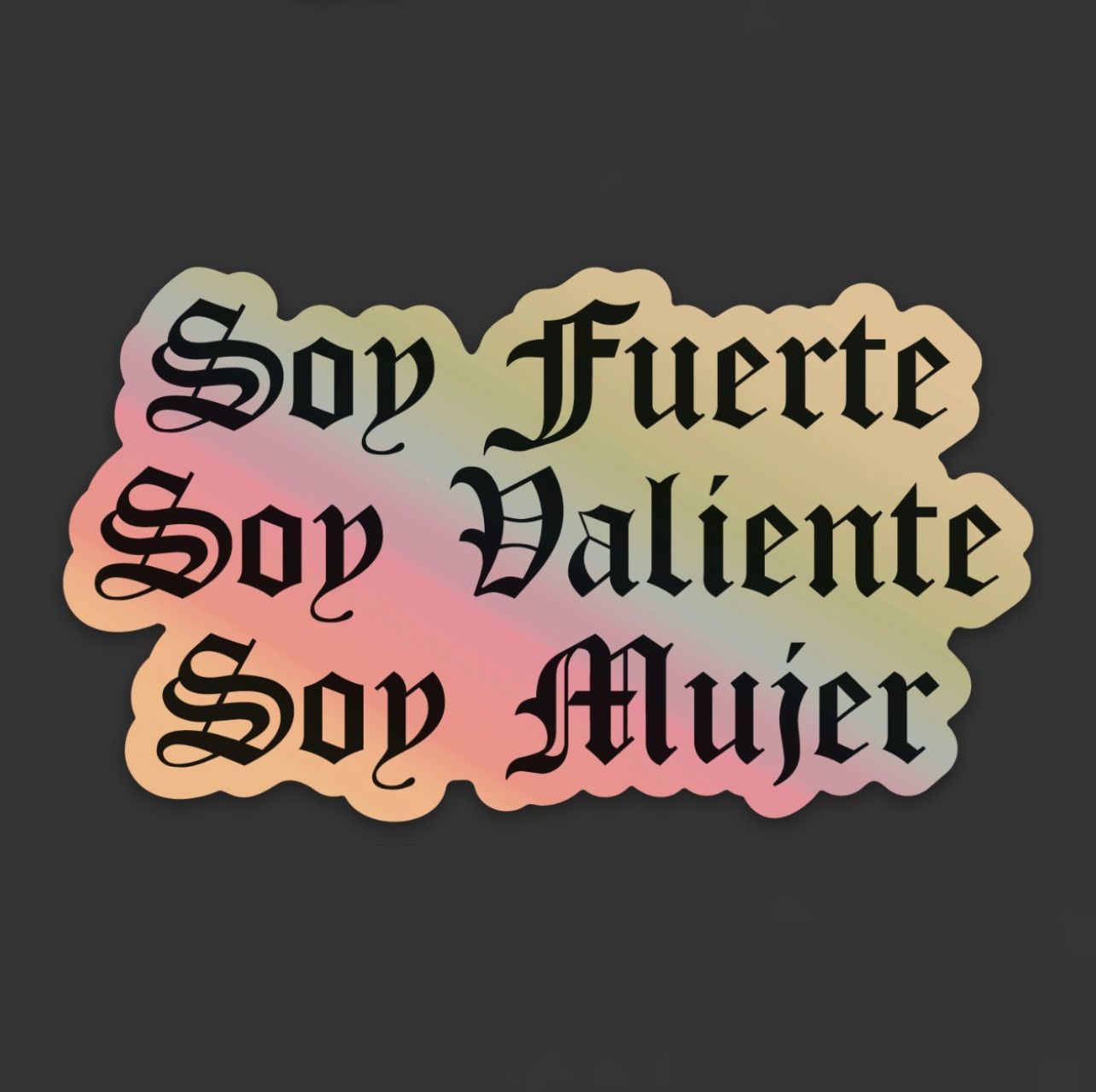 Sticker 'Soy Fuerte'