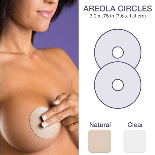 Silikonska obliža za brazgotine areola. Dva obliža.