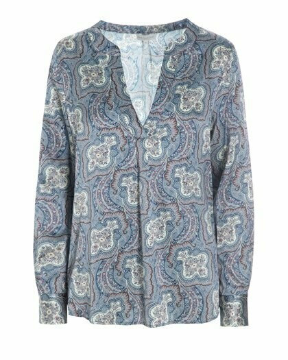 Dea Kudibal Santena  Silk Tunic Blouse in Paisley Print
