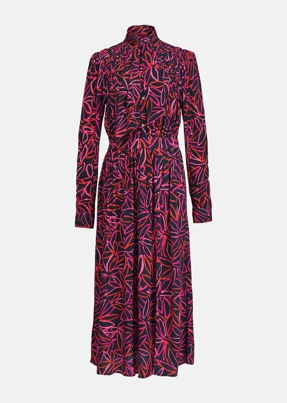 Essentiel Antwerp Affectionate Neck Tie Midi Dress Essentiel Antwerp Affectionate Neck Tie Midi Dress