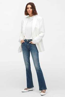 7 For All Mankind Bootcut Tailorless Iconic Jean in Mid Blue