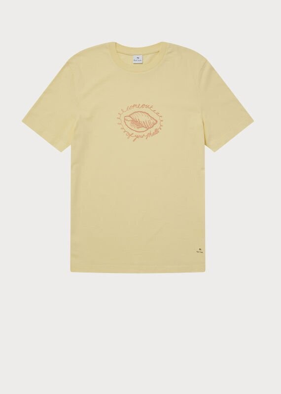 Paul Smith Shell Print T Shirt in Yellow