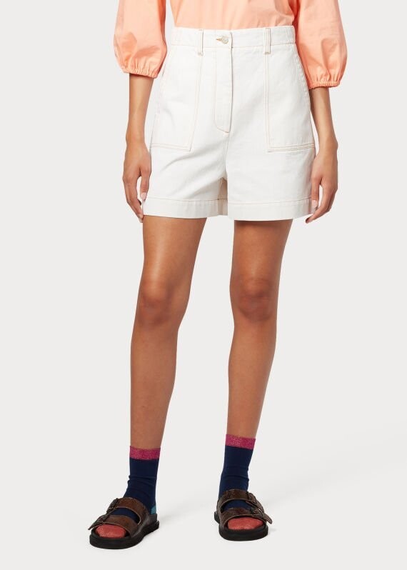 Paul Smith Denim Ecru Jeans Short