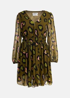 Essentiel Antwerp Coprey Leopard Print Short Dress