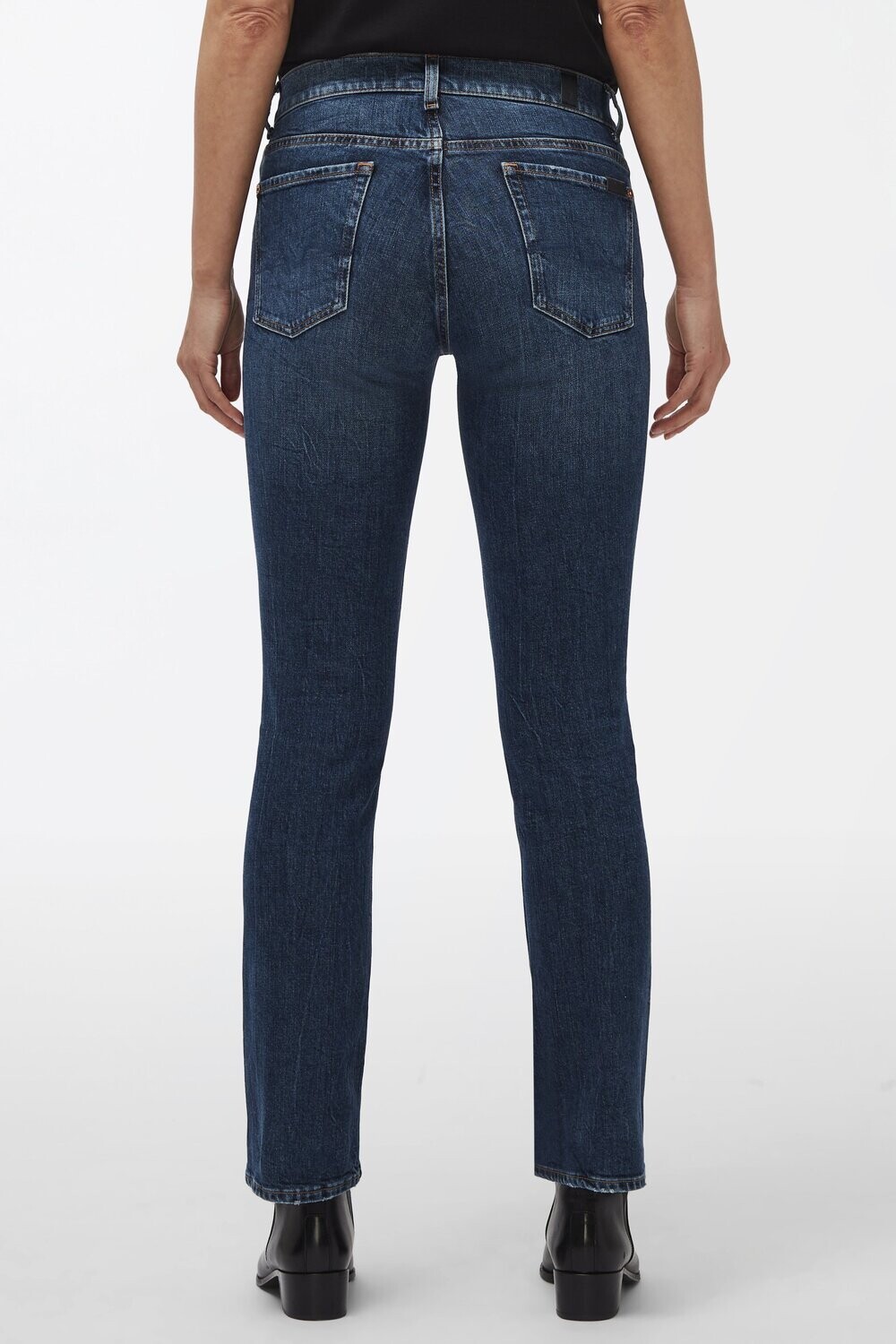 7 For All Mankind Roxanne Jean in Sideline Dark Blue wash