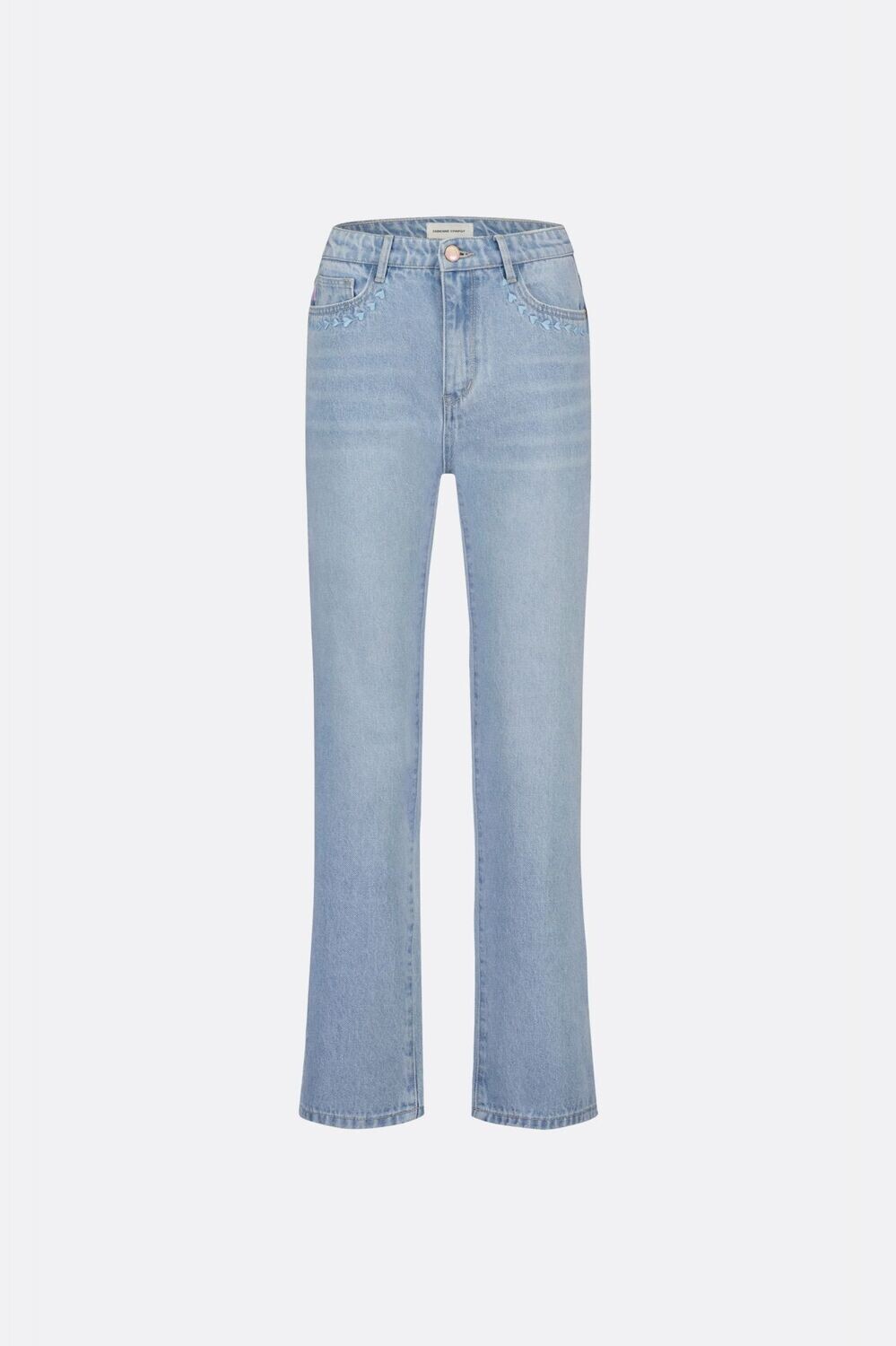 Fabienne Chapot Lola Straight Leg Jean in Light Wash