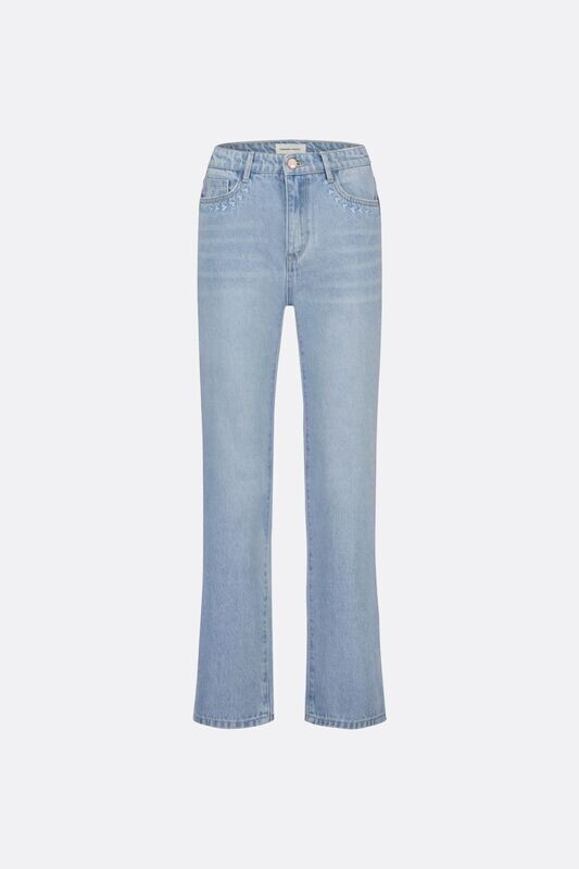 Fabienne Chapot Lola Straight Leg Jean in Light Wash