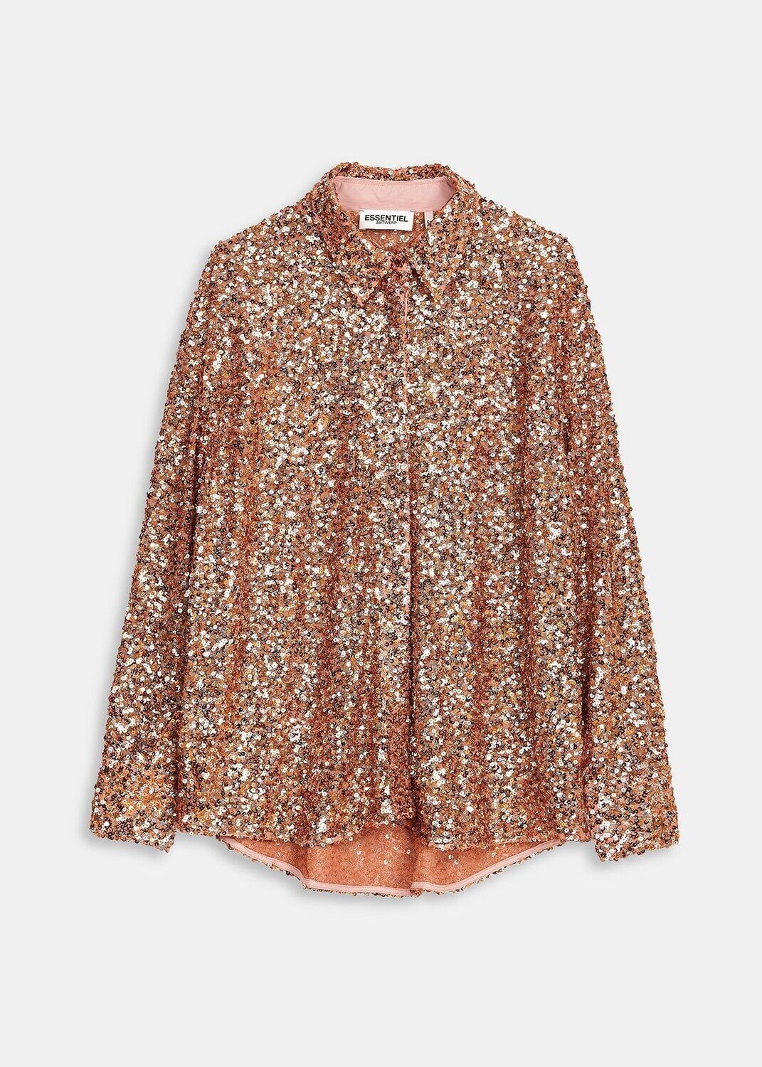 Essentiel Antwerp Ezillion Orange Sequin Shirt