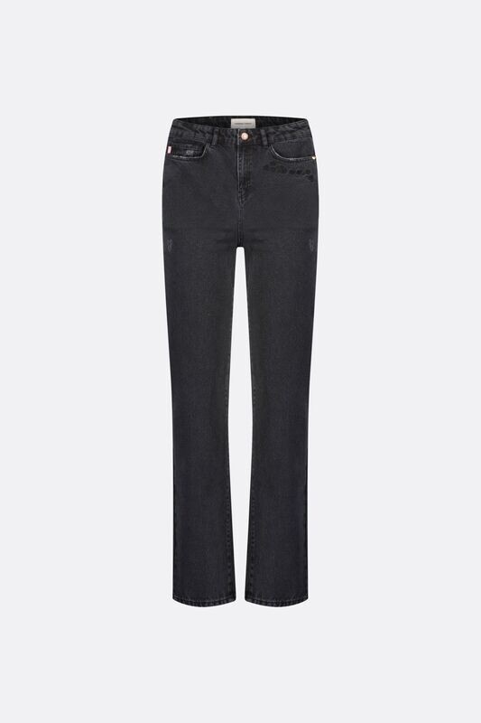 Fabienne Chapot Lola Straight Jean in Vintage Grey Denim