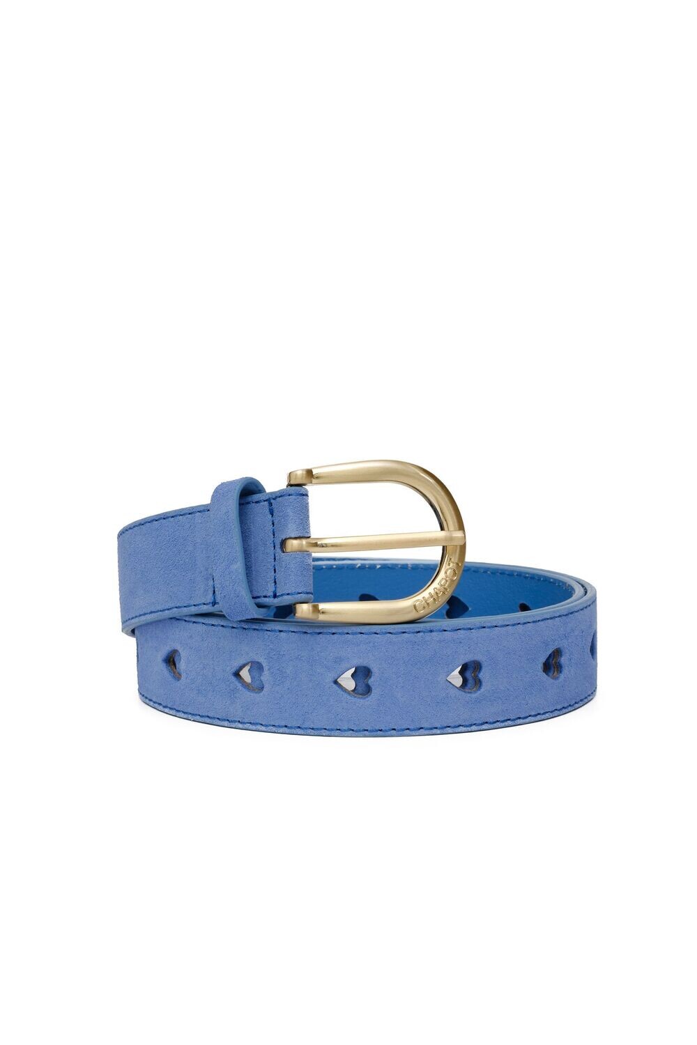 Fabienne Chapot Cut  It Out Heart Belt in Cornflower Blue