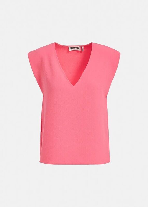 Essentiel Antwerp Falling Sleeveless Top in Granny's Lipstick