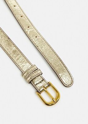 Essentiel Antwerp Fredastair Thin Gold Belt