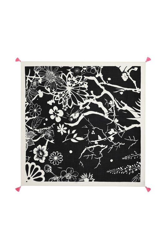 Mercy Delta Cashmere Square Scarf in Imaginary Paradise Print