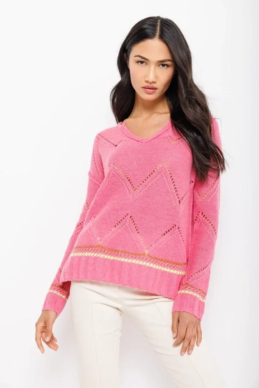 Lisa Todd Summer Softie Cashmere Sweater in Pink Lisa Todd Summer Softie Cashmere Sweater in Pink