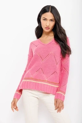 Lisa Todd Summer Softie Cashmere Sweater in Pink