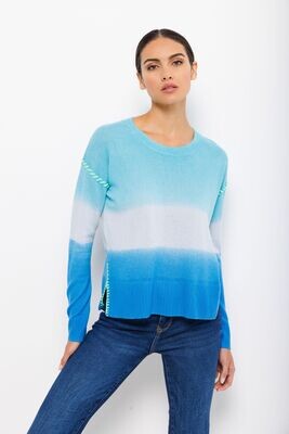 Lisa Todd Colour Me Happy Cashmere Sweater in Blues