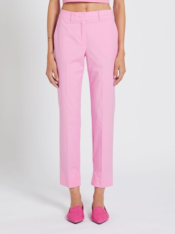 Marella Italy Lightweight Cotton  Summer Trouser in Pink