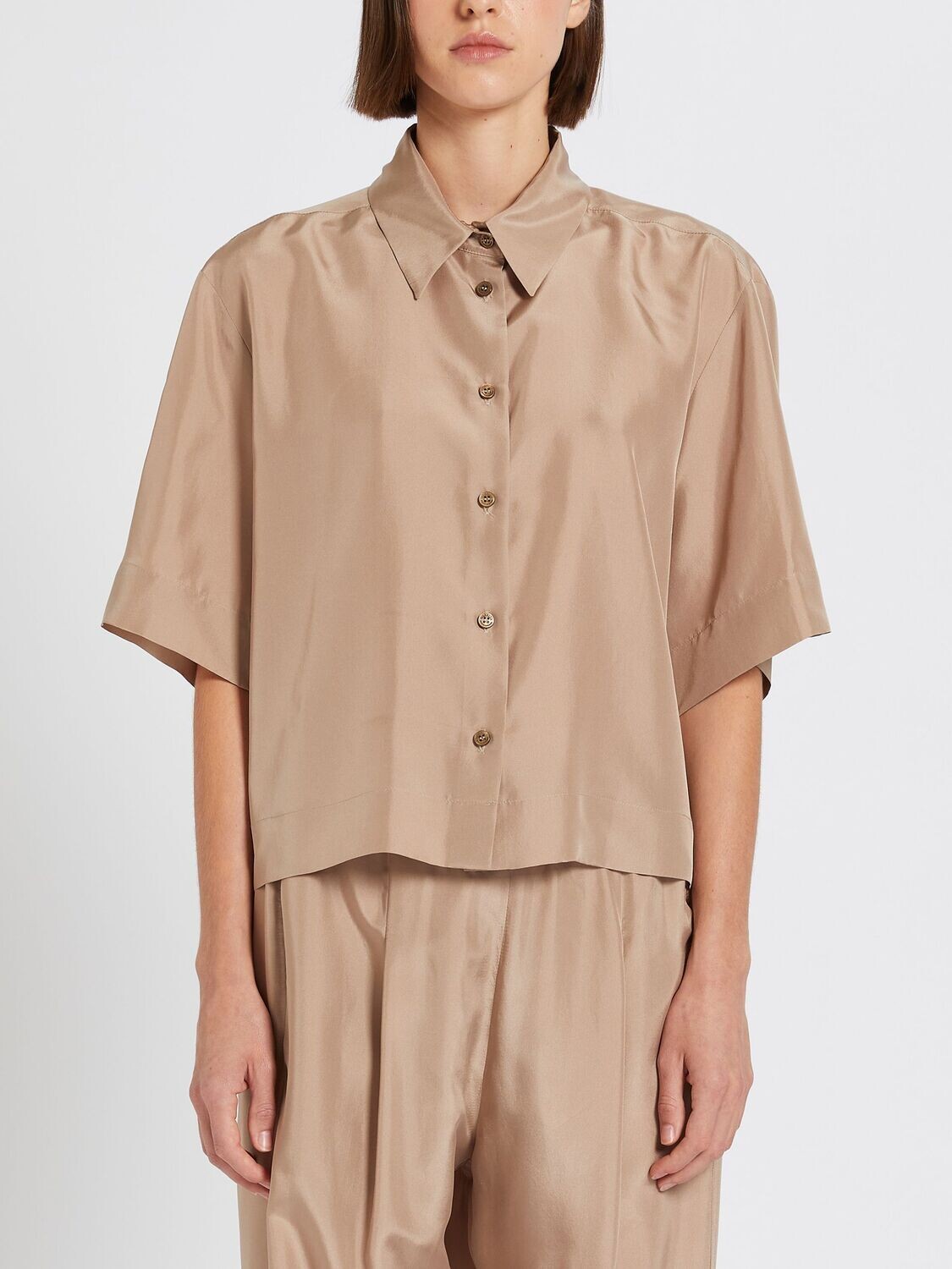 Marella Italy Silk Short Loose Shirt