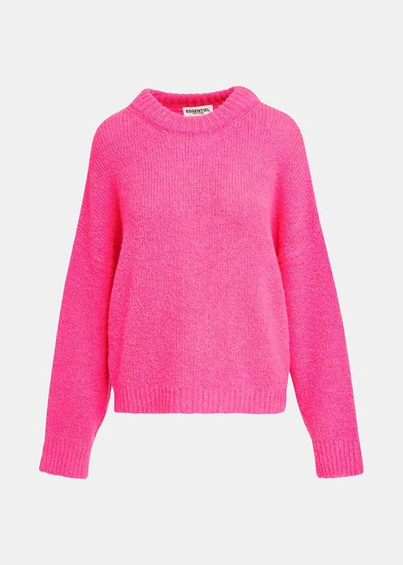 Essentiel Antwerp Genlight Neon Fuschia Chunky Sweater Essentiel Antwerp Genlight Neon Fuschia Chunky Sweater