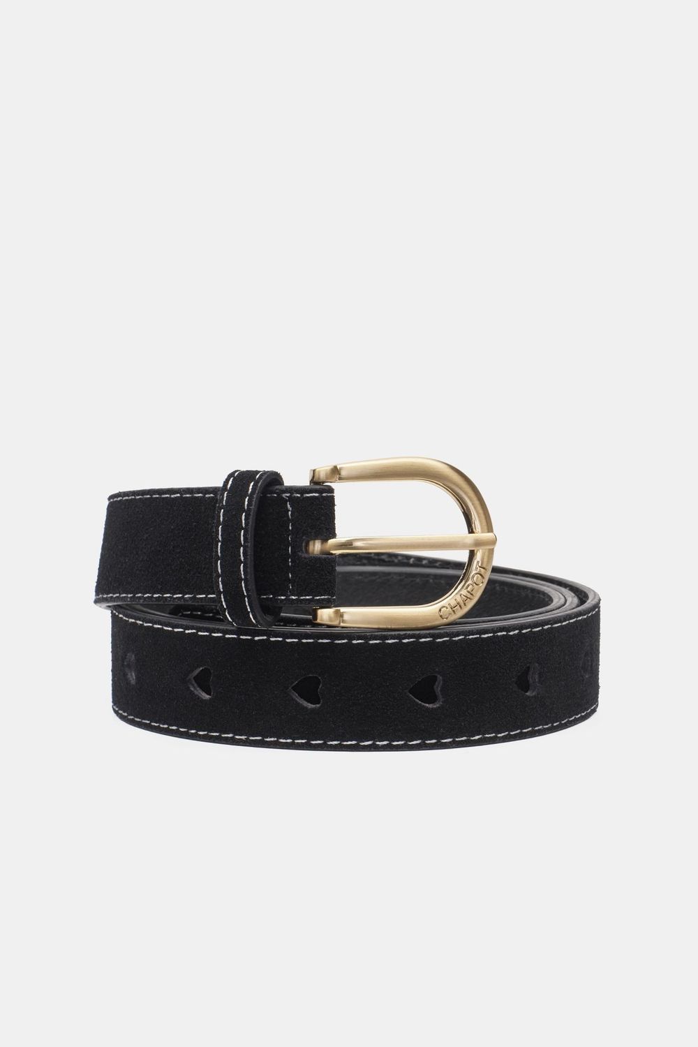 Fabienne Chapot Cut it Out Heart Belt Black