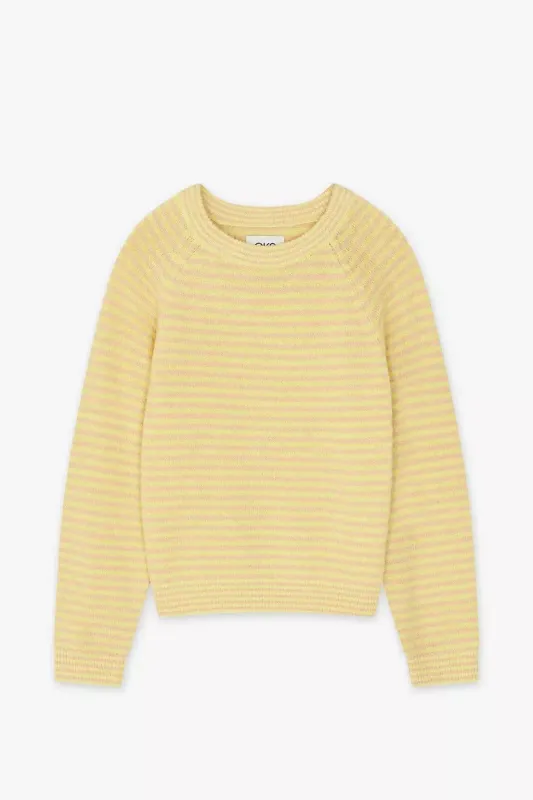 CKS Prelude Yellow And Brown Striped Sweater