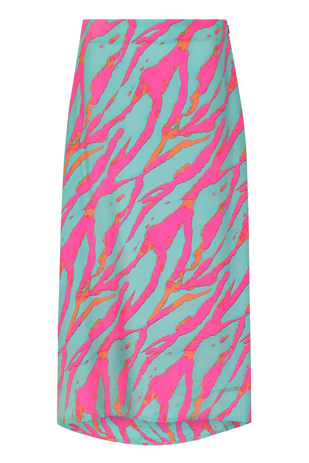 Mercy Delta Wray Silk Skirt in Human Acid Print