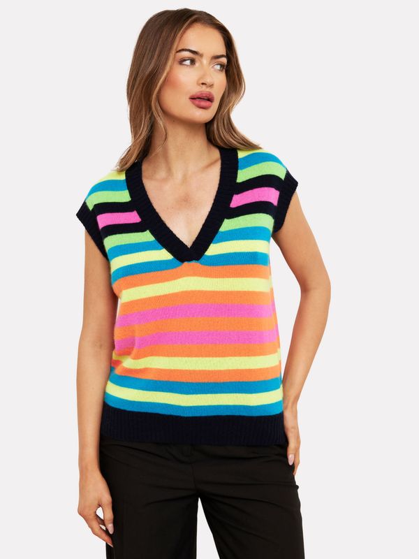 Brodie Cashmere Madeleine Stripe Vest