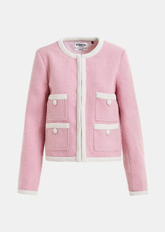 Essentiel Antwerp Howy Fitted Jacket in Ballerina Pink