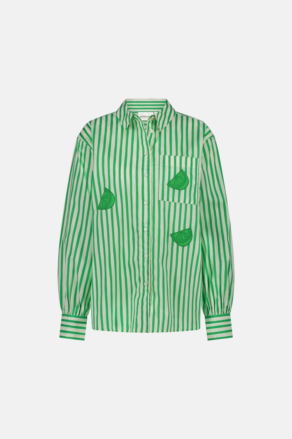 Fabienne Chapot Alex Blouse in Warm White and Green