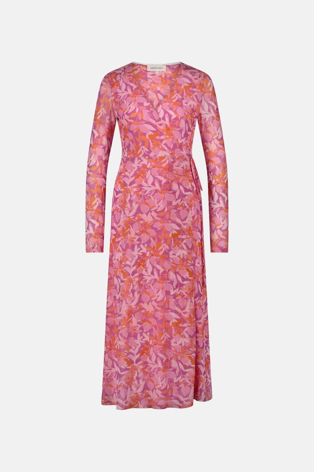 Fabienne Chapot Natty Mesh Dress in Pink Glow and Tangerine