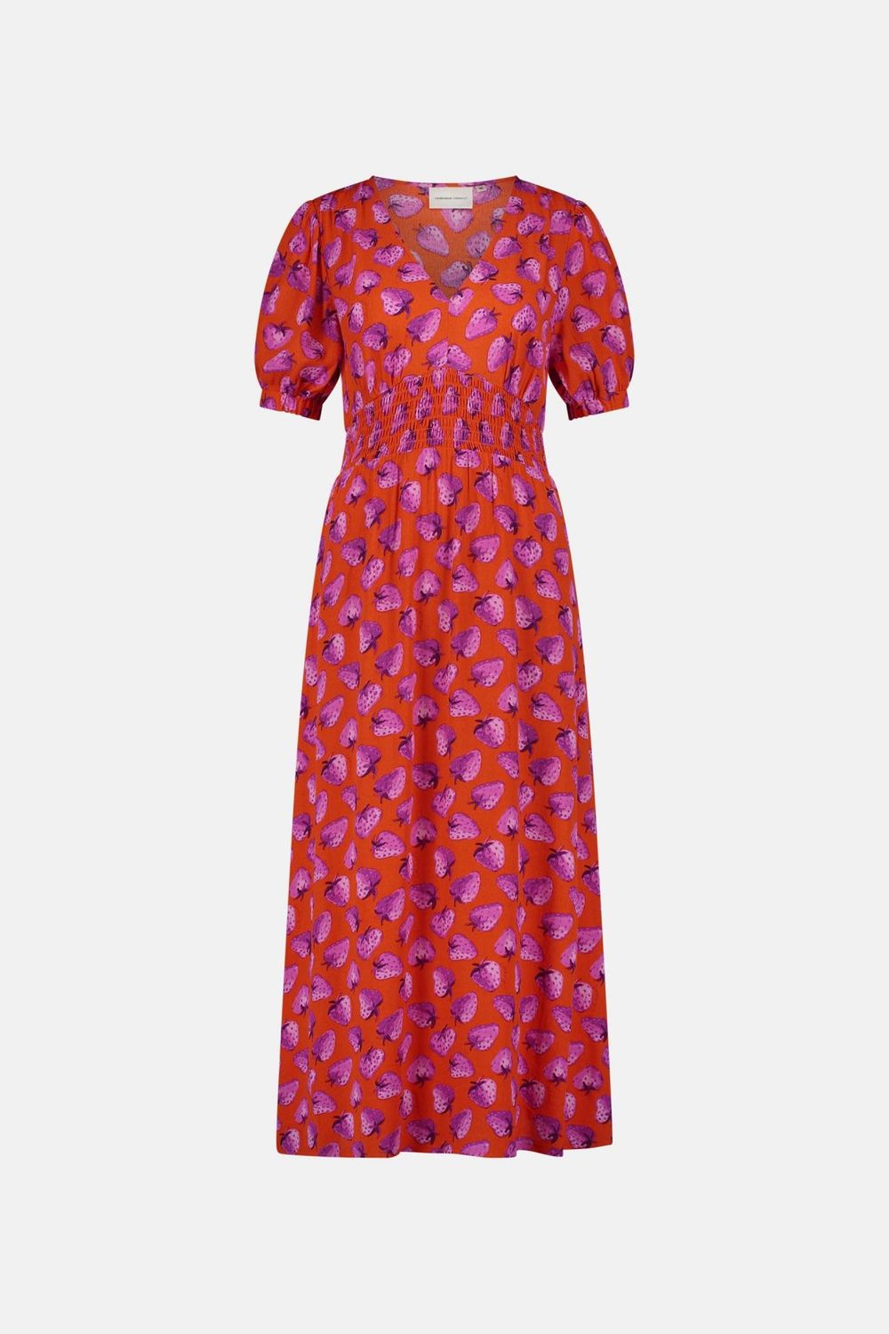 Fabienne Chapot Bonna Dress in Tangerine and Strawberry Field