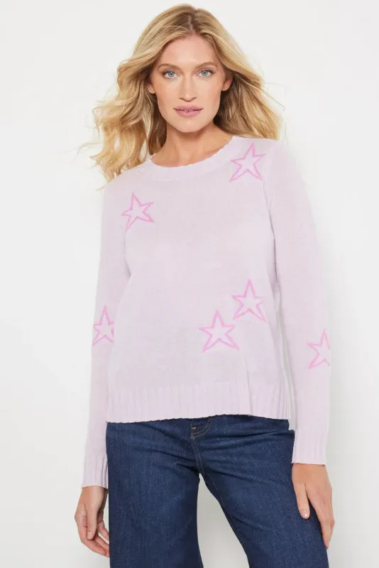 Lisa Todd Stardust Sweater in Iced Lilac