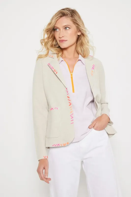 Lisa Todd Stitchin Blazer in Almond