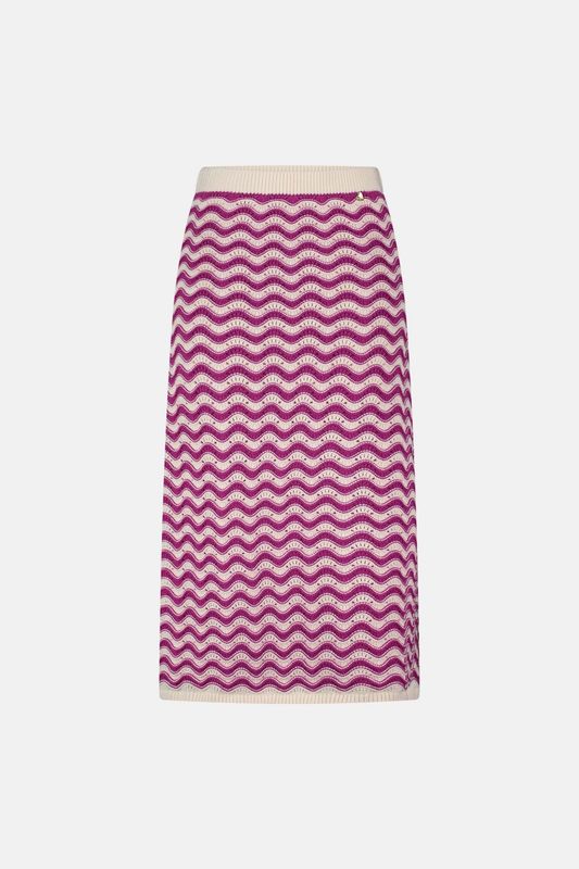 Fabienne Chapot Caro Crochet Skirt in Pink Craze