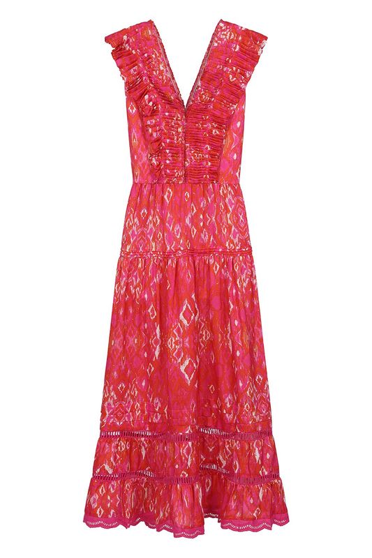 Mercy Delta Holkham Dress in Tuscany Pompelmo