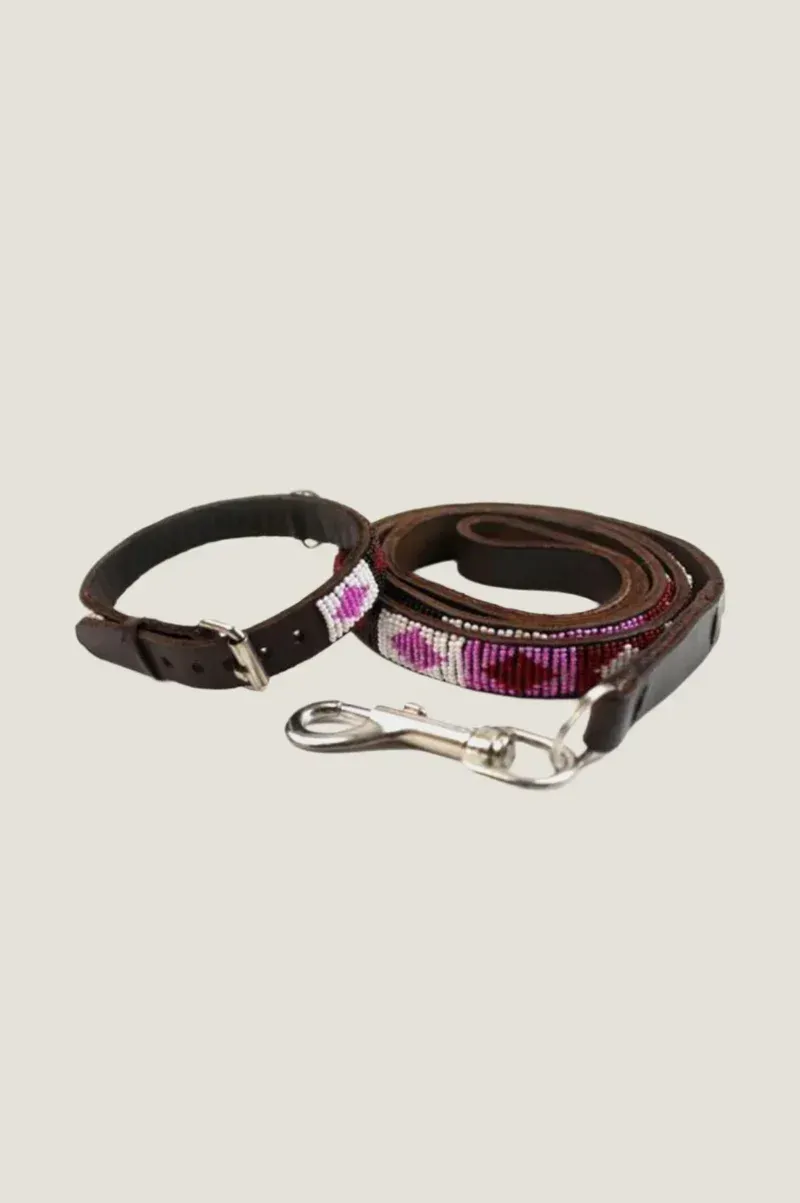 Aspiga Dog Lead Diamond Pink